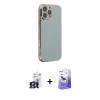 MARSİLYAN™- iPhone 16 Pro Max Kılıf Yankı Serisi - Siyah Bilvis 5in1 5D Magic Hayalet Cam Ekran Koruyucu + Bilvis Titan Kamera Lens - TMGI