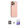 MARSİLYAN™- iPhone 16 Pro Max Kılıf Yankı Serisi - Siyah Bilvis 5in1 5D Magic Hayalet Cam Ekran Koruyucu + PVD Metal Kamera Lens - SH