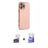 MARSİLYAN™- iPhone 16 Pro Max Kılıf Yankı Serisi - Siyah Bilvis 5in1 5D Magic Hayalet Cam Ekran Koruyucu + Bilvis Titan Kamera Lens - GS