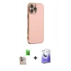 MARSİLYAN™- iPhone 16 Pro Max Kılıf Yankı Serisi - Siyah Bilvis 5in1 5D Magic Hayalet Cam Ekran Koruyucu + Raze Metal Kamera Lens - NLGY