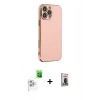 MARSİLYAN™- iPhone 16 Pro Max Kılıf Yankı Serisi - Siyah Bilvis Hayalet Cam Ekran Koruyucu + Raze Metal Kamera Lens - BZ