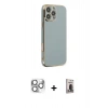 MARSİLYAN™- iPhone 16 Pro Max Kılıf Yankı Serisi - Siyah Bilvis Hayalet Cam Ekran Koruyucu + Pers Alüminyum Kamera Lens - GS
