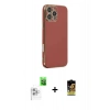 MARSİLYAN™- iPhone 16 Pro Max Kılıf Yankı Serisi - Siyah Buffer Cam Ekran Koruyucu + Raze Metal Kamera Lens - BZ