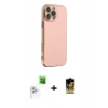 MARSİLYAN™- iPhone 16 Pro Max Kılıf Yankı Serisi - Siyah Buffer Cam Ekran Koruyucu + Raze Metal Kamera Lens - BZ