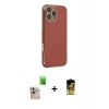 MARSİLYAN™- iPhone 16 Pro Max Kılıf Yankı Serisi - Siyah Buffer Cam Ekran Koruyucu + Raze Metal Kamera Lens - NLGY