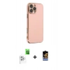 MARSİLYAN™- iPhone 16 Pro Max Kılıf Yankı Serisi - Siyah Buffer Hayalet Cam Ekran Koruyucu + Raze Metal Kamera Lens - BZ