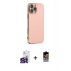 MARSİLYAN™- iPhone 16 Pro Max Kılıf Yankı Serisi - Siyah Buffer Hayalet Cam Ekran Koruyucu + Bilvis Titan Kamera Lens - SH