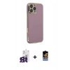 MARSİLYAN™- iPhone 16 Pro Max Kılıf Yankı Serisi - Siyah Buffer Hayalet Cam Ekran Koruyucu + Bilvis Titan Kamera Lens - SH