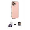 MARSİLYAN™- iPhone 16 Pro Max Kılıf Yankı Serisi - Siyah Buffer Hayalet Cam Ekran Koruyucu + Bilvis Titan Kamera Lens - GS