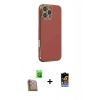 MARSİLYAN™- iPhone 16 Pro Max Kılıf Yankı Serisi - Siyah Buffer Hayalet Cam Ekran Koruyucu + Raze Metal Kamera Lens - CLTM