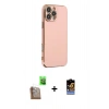 MARSİLYAN™- iPhone 16 Pro Max Kılıf Yankı Serisi - Siyah Buffer Hayalet Cam Ekran Koruyucu + Raze Metal Kamera Lens - CLTM