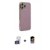 MARSİLYAN™- iPhone 16 Pro Max Kılıf Yankı Serisi - Siyah Buffer Hayalet Cam Ekran Koruyucu + Bilvis Titan Kamera Lens - TMGI