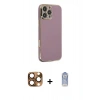 MARSİLYAN™- iPhone 16 Pro Max Kılıf Yankı Serisi - Siyah Joko Magic 5D Cam + Pers Alüminyum Kamera Lens - CLTM