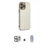 MARSİLYAN™- iPhone 16 Pro Max Kılıf Yankı Serisi - Siyah Joko Magic 5D Cam + Pers Alüminyum Kamera Lens - GI