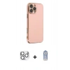 MARSİLYAN™- iPhone 16 Pro Max Kılıf Yankı Serisi - Siyah Joko Magic 5D Cam + Pers Alüminyum Kamera Lens - GS