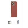 MARSİLYAN™- iPhone 16 Pro Max Kılıf Yankı Serisi - Siyah Joko Magic 5D Cam + PVD Metal Kamera Lens - GD