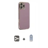 MARSİLYAN™- iPhone 16 Pro Max Kılıf Yankı Serisi - Siyah Joko Magic 5D Cam + PVD Metal Kamera Lens - GD