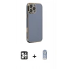 MARSİLYAN™- iPhone 16 Pro Max Kılıf Yankı Serisi - Siyah Joko Magic 5D Cam + PVD Metal Kamera Lens - GS