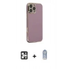 MARSİLYAN™- iPhone 16 Pro Max Kılıf Yankı Serisi - Siyah Joko Magic 5D Cam + PVD Metal Kamera Lens - GS