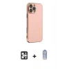 MARSİLYAN™- iPhone 16 Pro Max Kılıf Yankı Serisi - Siyah Joko Magic 5D Cam + PVD Metal Kamera Lens - GS