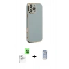 MARSİLYAN™- iPhone 16 Pro Max Kılıf Yankı Serisi - Siyah Joko Magic 5D Cam + Raze Metal Kamera Lens - BZ
