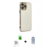MARSİLYAN™- iPhone 16 Pro Max Kılıf Yankı Serisi - Siyah Joko Magic 5D Cam + Raze Metal Kamera Lens - BZ