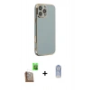 MARSİLYAN™- iPhone 16 Pro Max Kılıf Yankı Serisi - Siyah Joko Magic 5D Cam + Raze Metal Kamera Lens - CLTM