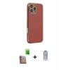 MARSİLYAN™- iPhone 16 Pro Max Kılıf Yankı Serisi - Siyah Joko Magic 5D Cam + Raze Metal Kamera Lens - CLTM