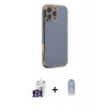 MARSİLYAN™- iPhone 16 Pro Max Kılıf Yankı Serisi - Siyah Joko Magic 5D Cam + Bilvis Titan Kamera Lens - TMGI