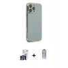 MARSİLYAN™- iPhone 16 Pro Max Kılıf Yankı Serisi - Siyah Joko Magic 5D Cam + Bilvis Titan Kamera Lens - TMGI