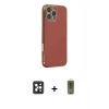 MARSİLYAN™- iPhone 16 Pro Max Kılıf Yankı Serisi - Siyah Joko Magic 5D Hayalet Cam + PVD Metal Kamera Lens - SH