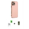 MARSİLYAN™- iPhone 16 Pro Max Kılıf Yankı Serisi - Siyah Joko Magic 5D Hayalet Cam + Raze Metal Kamera Lens - BZ