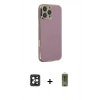 MARSİLYAN™- iPhone 16 Pro Max Kılıf Yankı Serisi - Siyah Joko Magic 5D Hayalet Cam + Siyah PVD Metal Kamera Lens