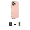 MARSİLYAN™- iPhone 16 Pro Max Kılıf Yankı Serisi - Siyah Joko Magic 5D Hayalet Cam + Siyah PVD Metal Kamera Lens