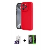 MARSİLYAN™- iPhone 16 Pro Max Kılıf Yankı Yansıma Özel Seri - Şeffaf 360 Full Body Arka Koruyucu + Bilvis Titan Kamera Lens - TMGI