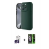 MARSİLYAN™- iPhone 16 Pro Max Kılıf Yankı Yansıma Özel Seri - Şeffaf 360 Full Body Arka Koruyucu + Bilvis Titan Kamera Lens - TMGI