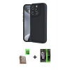 MARSİLYAN™- iPhone 16 Pro Max Kılıf Yankı Yansıma Özel Seri - Şeffaf 360 Full Body Arka Koruyucu + Raze Metal Kamera Lens - CLTM