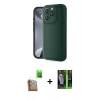MARSİLYAN™- iPhone 16 Pro Max Kılıf Yankı Yansıma Özel Seri - Şeffaf 360 Full Body Arka Koruyucu + Raze Metal Kamera Lens - CLTM