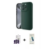 MARSİLYAN™- iPhone 16 Pro Max Kılıf Yankı Yansıma Özel Seri - Şeffaf Pasifik Cam Ekran Koruyucu + Bilvis Titan Kamera Lens - GS