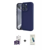 MARSİLYAN™- iPhone 16 Pro Max Kılıf Yankı Yansıma Özel Seri - Şeffaf Pasifik Cam Ekran Koruyucu + Bilvis Titan Kamera Lens - GS