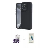 MARSİLYAN™- iPhone 16 Pro Max Kılıf Yankı Yansıma Özel Seri - Şeffaf Pasifik Cam Ekran Koruyucu + Bilvis Titan Kamera Lens - GS