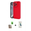 MARSİLYAN™- iPhone 16 Pro Max Kılıf Yankı Yansıma Özel Seri - Şeffaf Pasifik Cam Ekran Koruyucu + Raze Metal Kamera Lens - CLTM