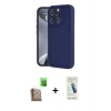 MARSİLYAN™- iPhone 16 Pro Max Kılıf Yankı Yansıma Özel Seri - Şeffaf Pasifik Cam Ekran Koruyucu + Raze Metal Kamera Lens - CLTM
