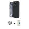 MARSİLYAN™- iPhone 16 Pro Max Kılıf Yankı Yansıma Özel Seri - Şeffaf Pasifik Cam Ekran Koruyucu + Pers Alüminyum Kamera Lens - GS