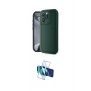 MARSİLYAN™- iPhone 16 Pro Max Kılıf Yankı Yansıma Özel Seri - Siyah 3D Antistatik Cam Ekran Koruyucu