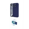 MARSİLYAN™- iPhone 16 Pro Max Kılıf Yankı Yansıma Özel Seri - Siyah 3D Antistatik Cam Ekran Koruyucu