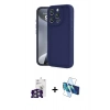MARSİLYAN™- iPhone 16 Pro Max Kılıf Yankı Yansıma Özel Seri - Siyah 3D Antistatik Seramik Nano Ekran Koruyucu + Bilvis Titan Kamera Lens - GS