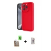 MARSİLYAN™- iPhone 16 Pro Max Kılıf Yankı Yansıma Özel Seri - Siyah Bilvis 3D Cam Ekran Koruyucu + Raze Metal Kamera Lens - CLTM