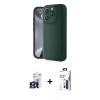MARSİLYAN™- iPhone 16 Pro Max Kılıf Yankı Yansıma Özel Seri - Siyah Bilvis 3X AR Hayalet Cam Ekran Koruyucu + Bilvis Titan Kamera Lens - TMGI