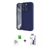 MARSİLYAN™- iPhone 16 Pro Max Kılıf Yankı Yansıma Özel Seri - Siyah Bilvis 3X AR Hayalet Cam Ekran Koruyucu + Raze Metal Kamera Lens - BZ